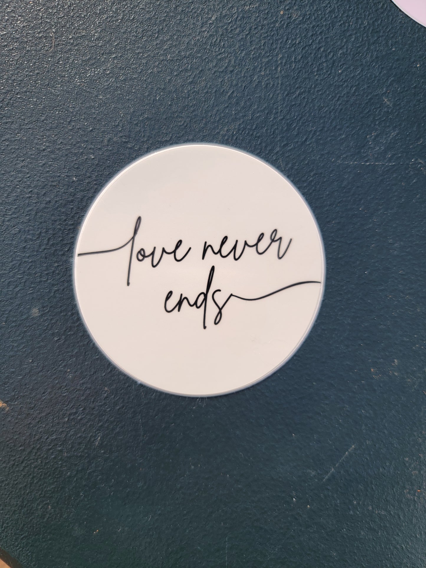 Love Never Ends Sticker