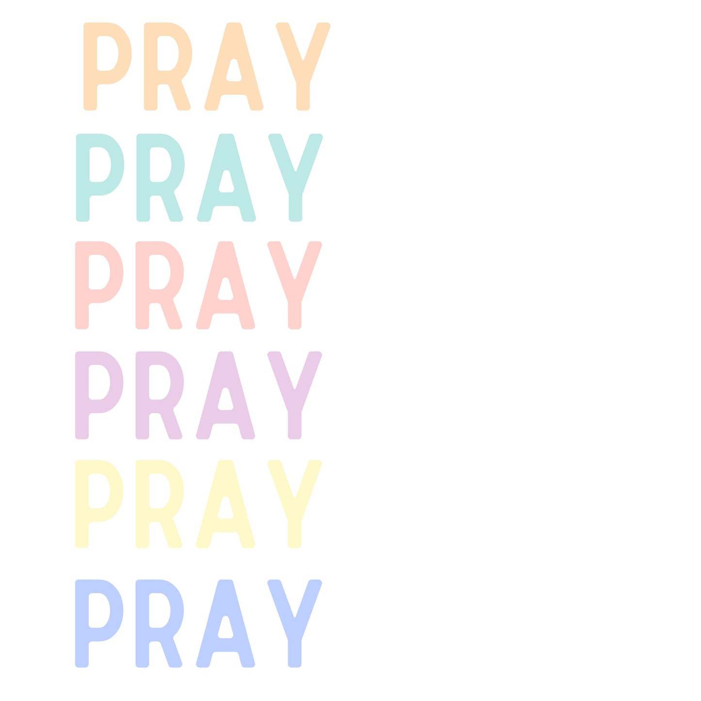 Pray Sticker
