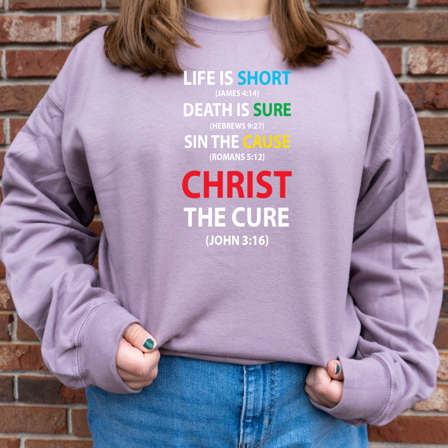 Christ the Cure Sweatshirt (no hood)