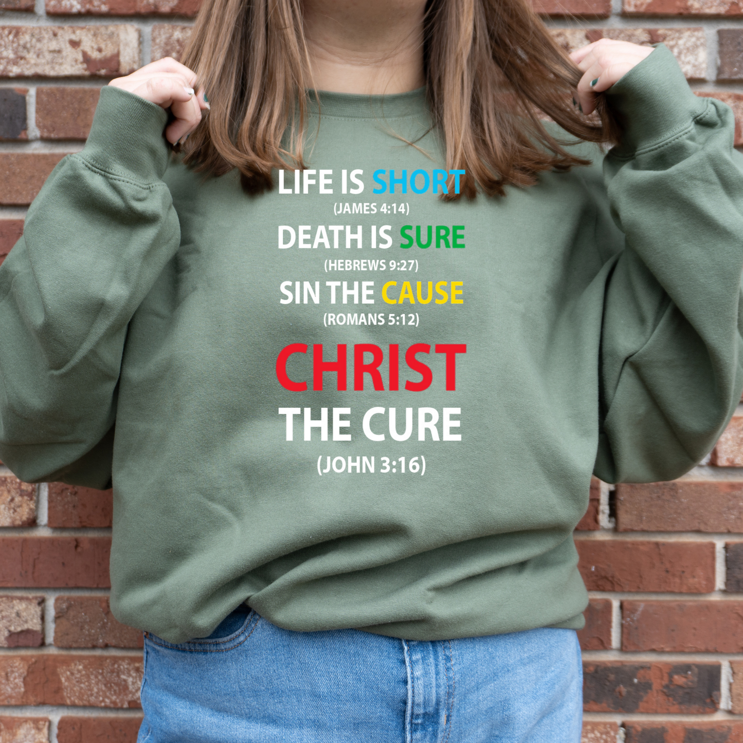Christ the Cure Sweatshirt (no hood)