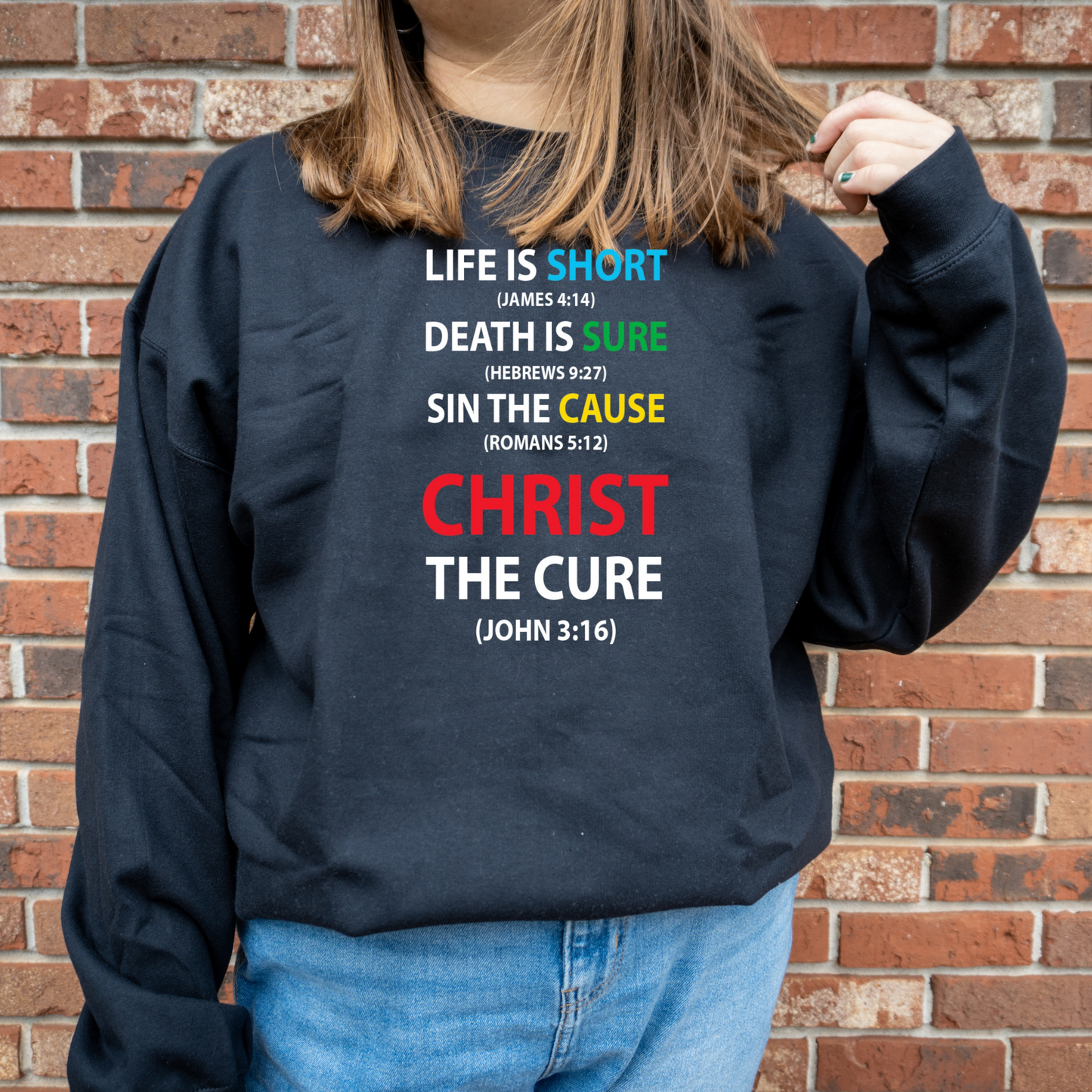 Christ the Cure Sweatshirt (no hood)
