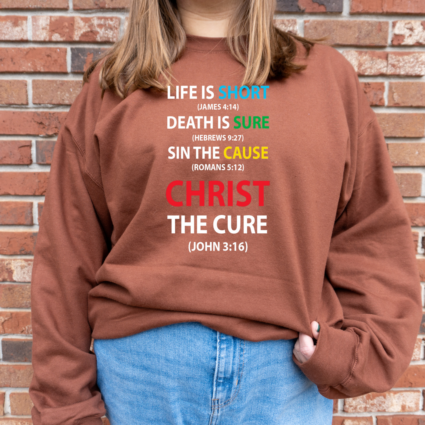 Christ the Cure Sweatshirt (no hood)