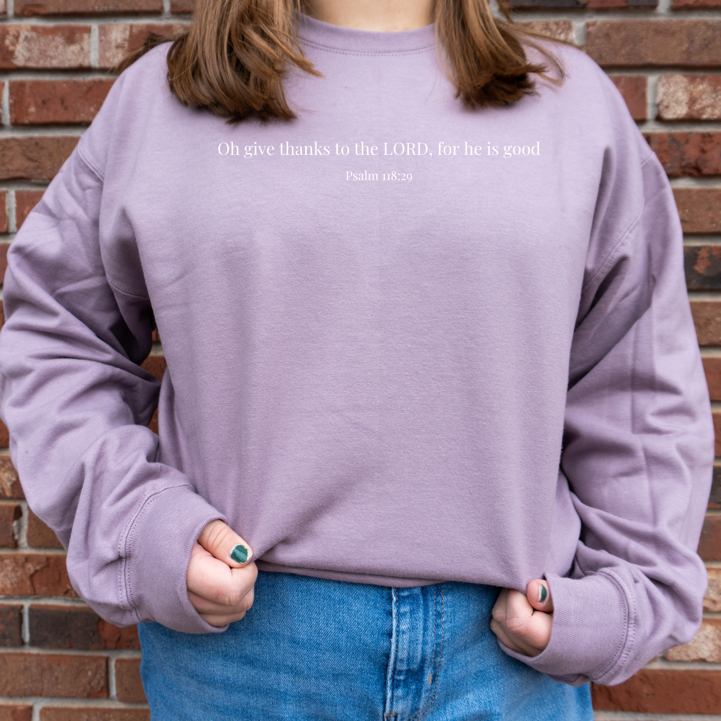 O Give Thanks Sweatshirt (no hood)