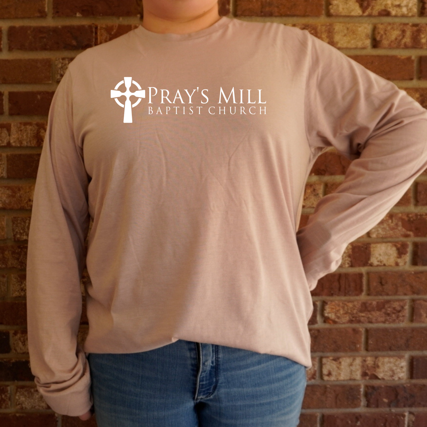 NEW Pray's Mill Baptist Church Long Sleeved Shirt