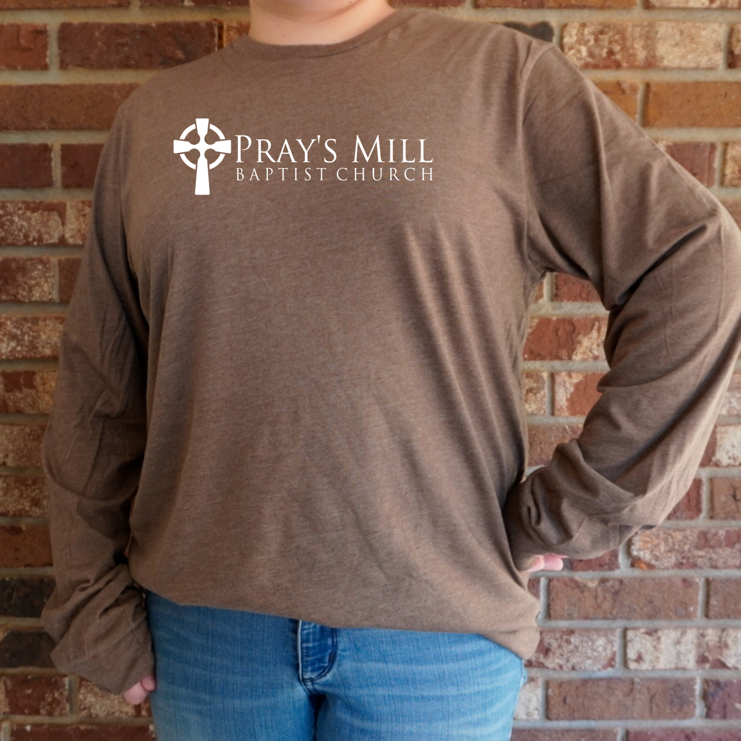 NEW Pray's Mill Baptist Church Long Sleeved Shirt