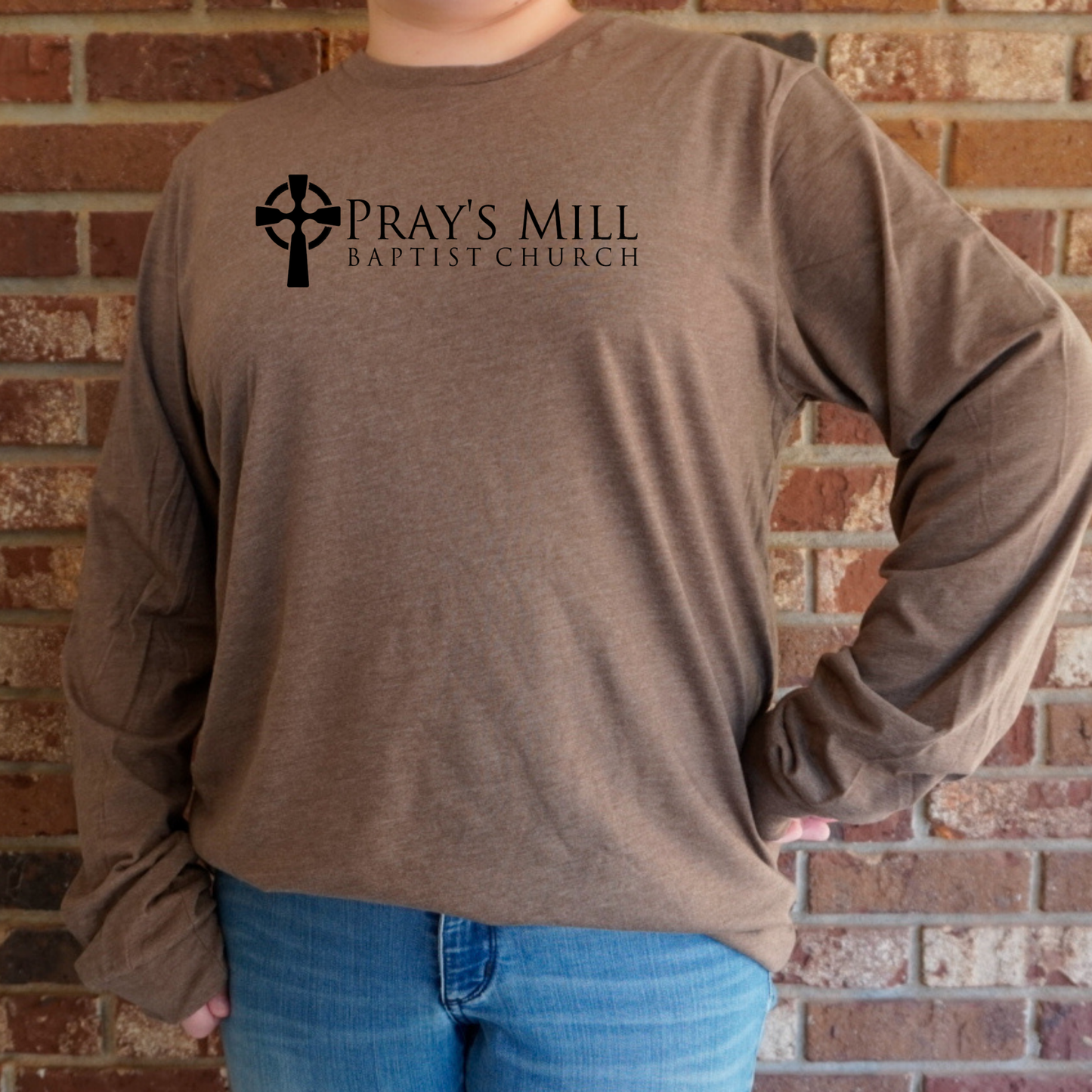 NEW Pray's Mill Baptist Church Long Sleeved Shirt