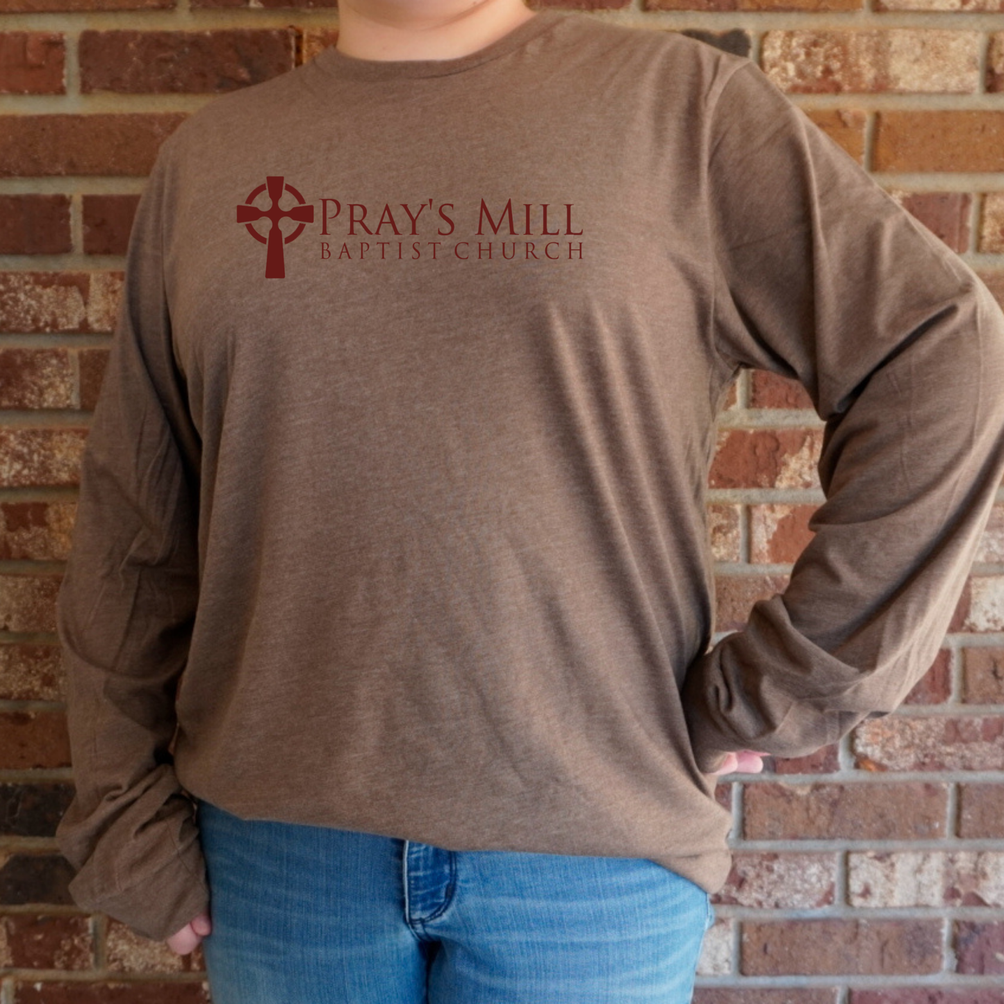 NEW Pray's Mill Baptist Church Long Sleeved Shirt