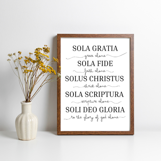 5 Solas Print