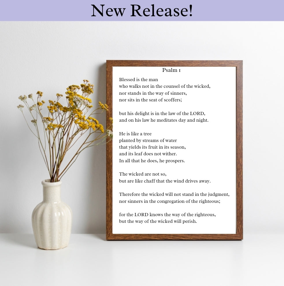 Psalm 1 Print – New Heart Treasures