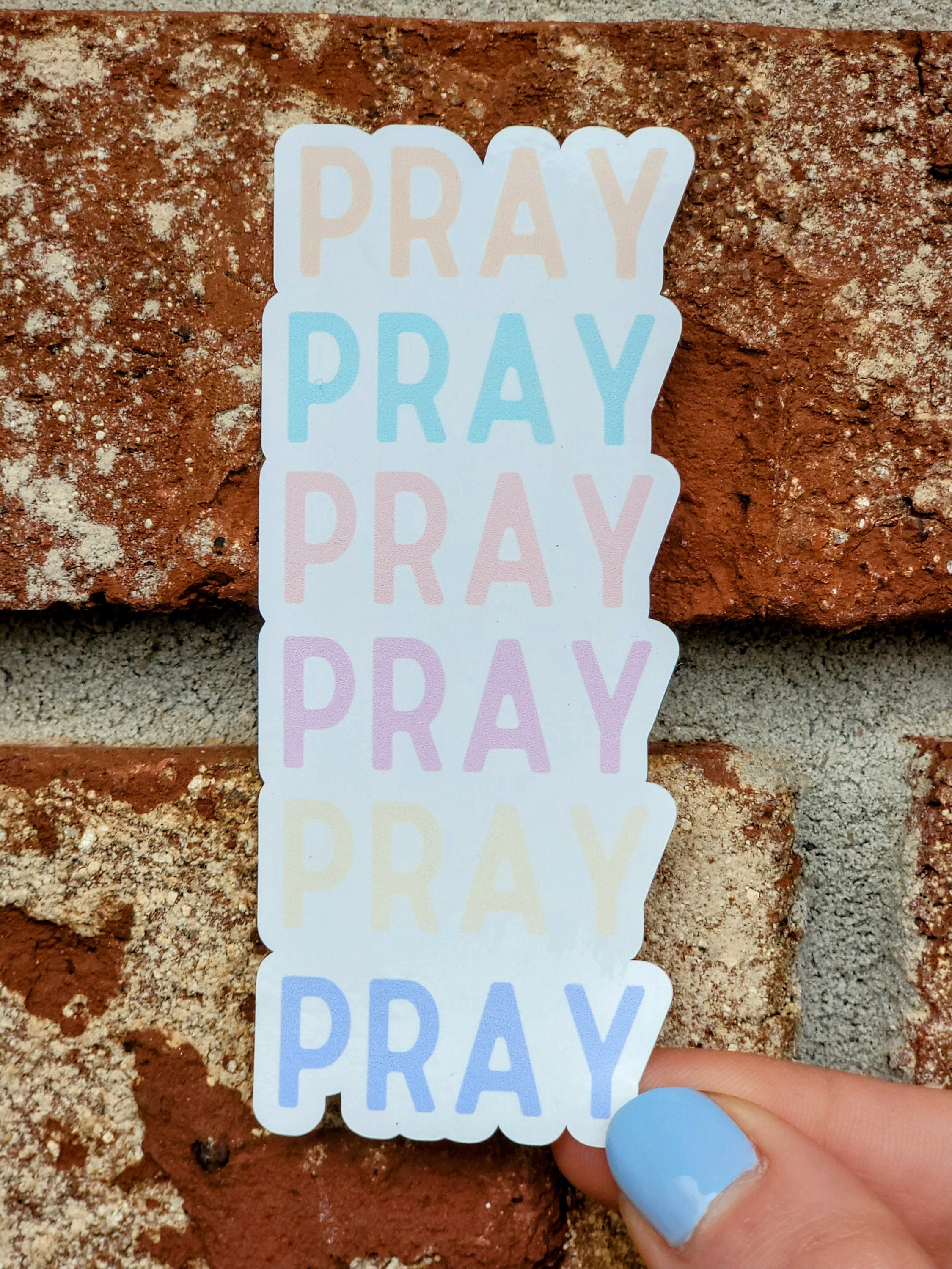 Pray Sticker – New Heart Treasures